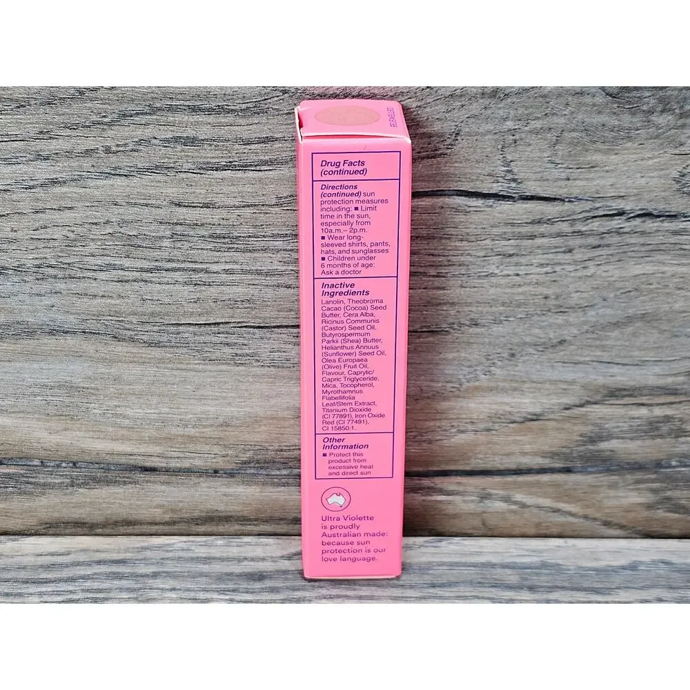 Ultra Violette Sheen Screen SPF 50 Hydrating Lip Balm Bejewelled 0.5 Oz